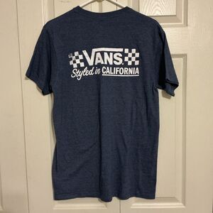 VANS Short Sleeve T-Shirt Blue Heather Men's Size M Cotton